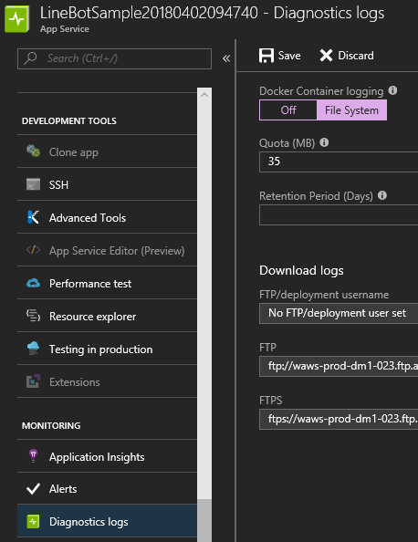 diagnostics logs