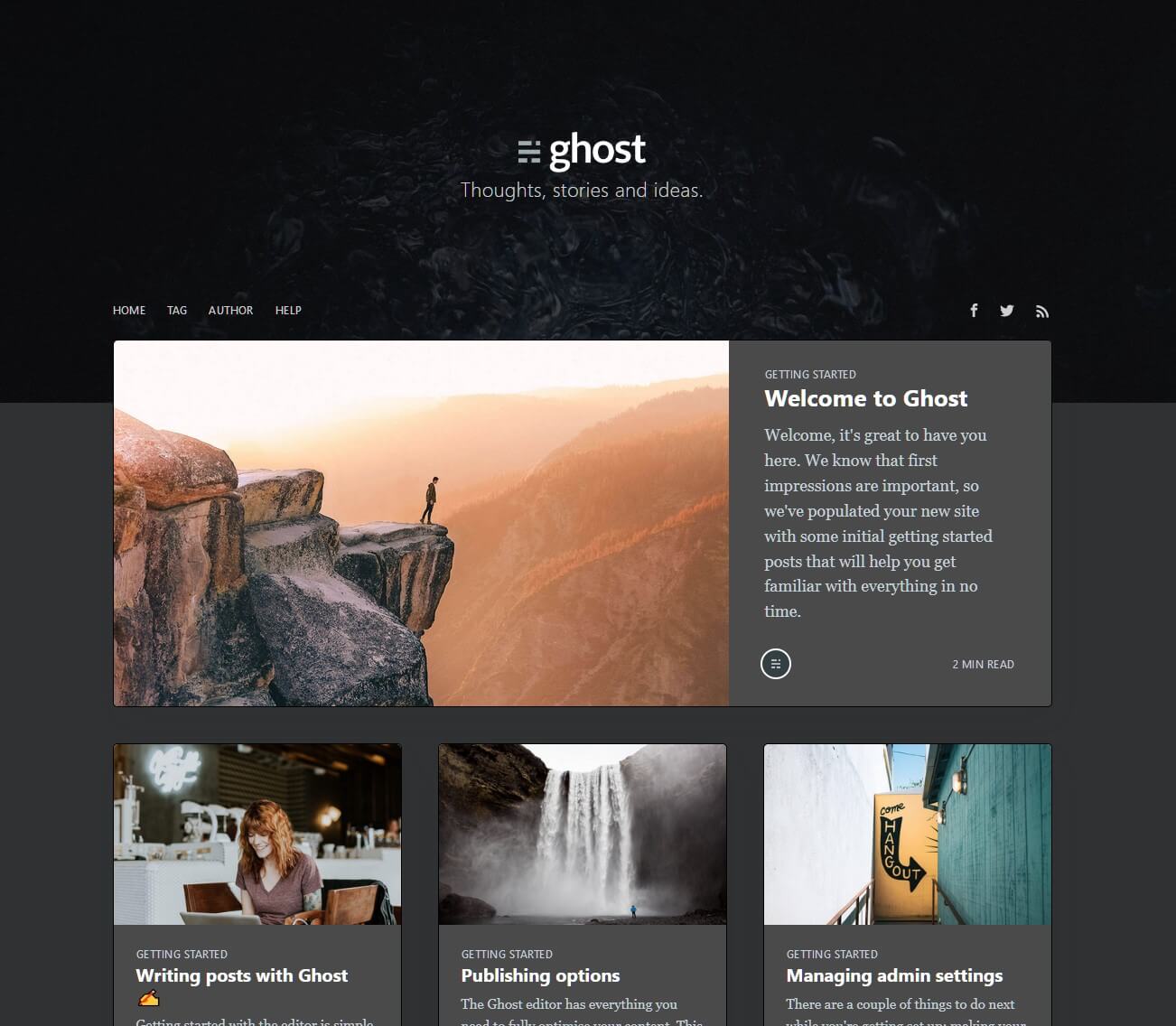 GitHub - dlford/Casper-Dark: Fork of the default personal blogging ...
