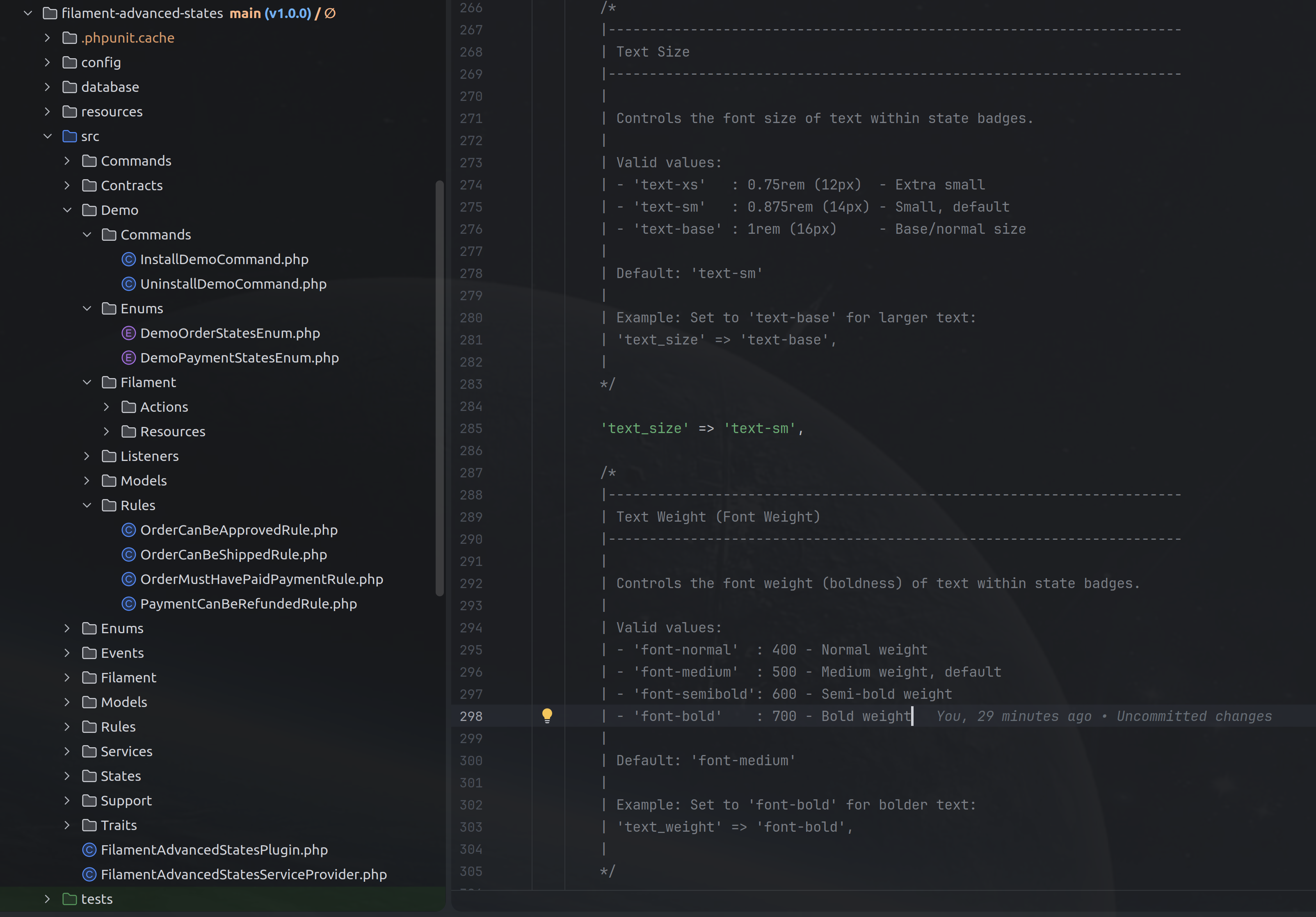 Package folder structure