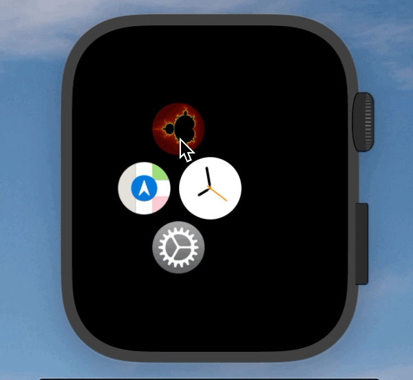 Mandelbrot Set Apple Watch App