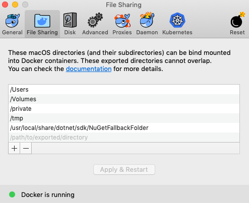 Docker Shared Folders