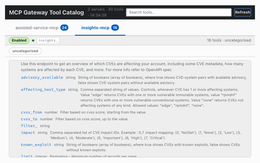 Tool Catalog