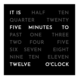 Word Clock image