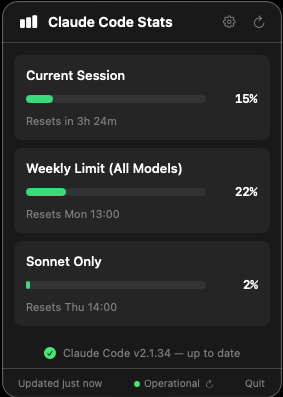 Claude Code Stats Screenshot