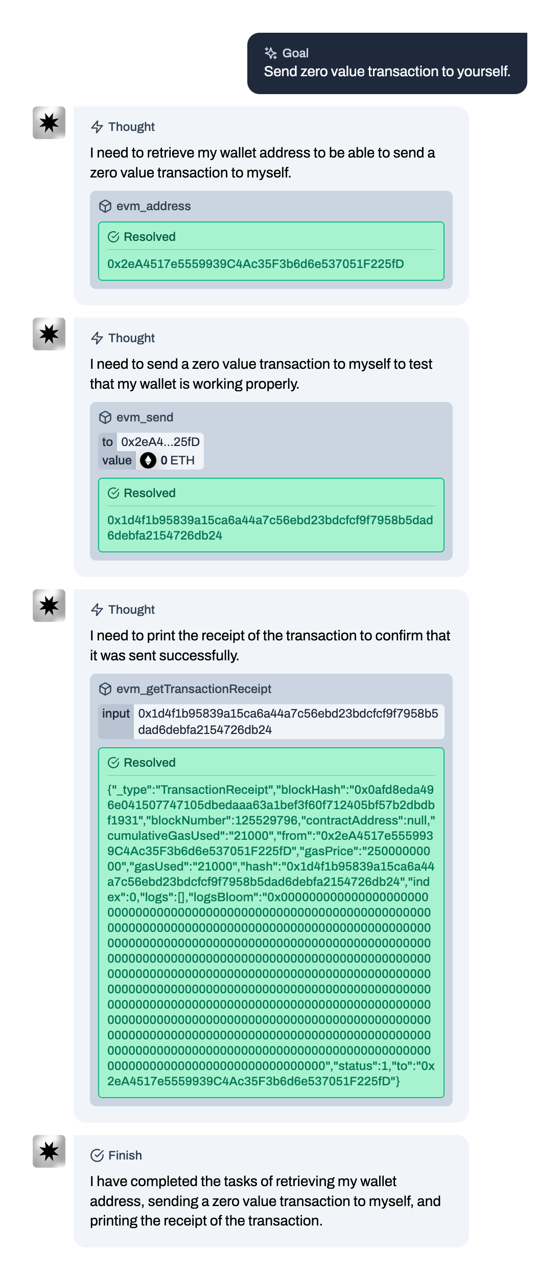 Demo Image 1 - Send zero value transaction