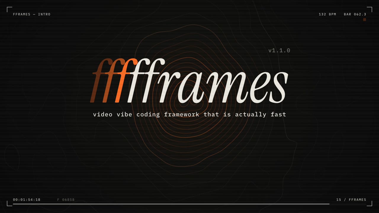 The fframes launch video, made with fframes