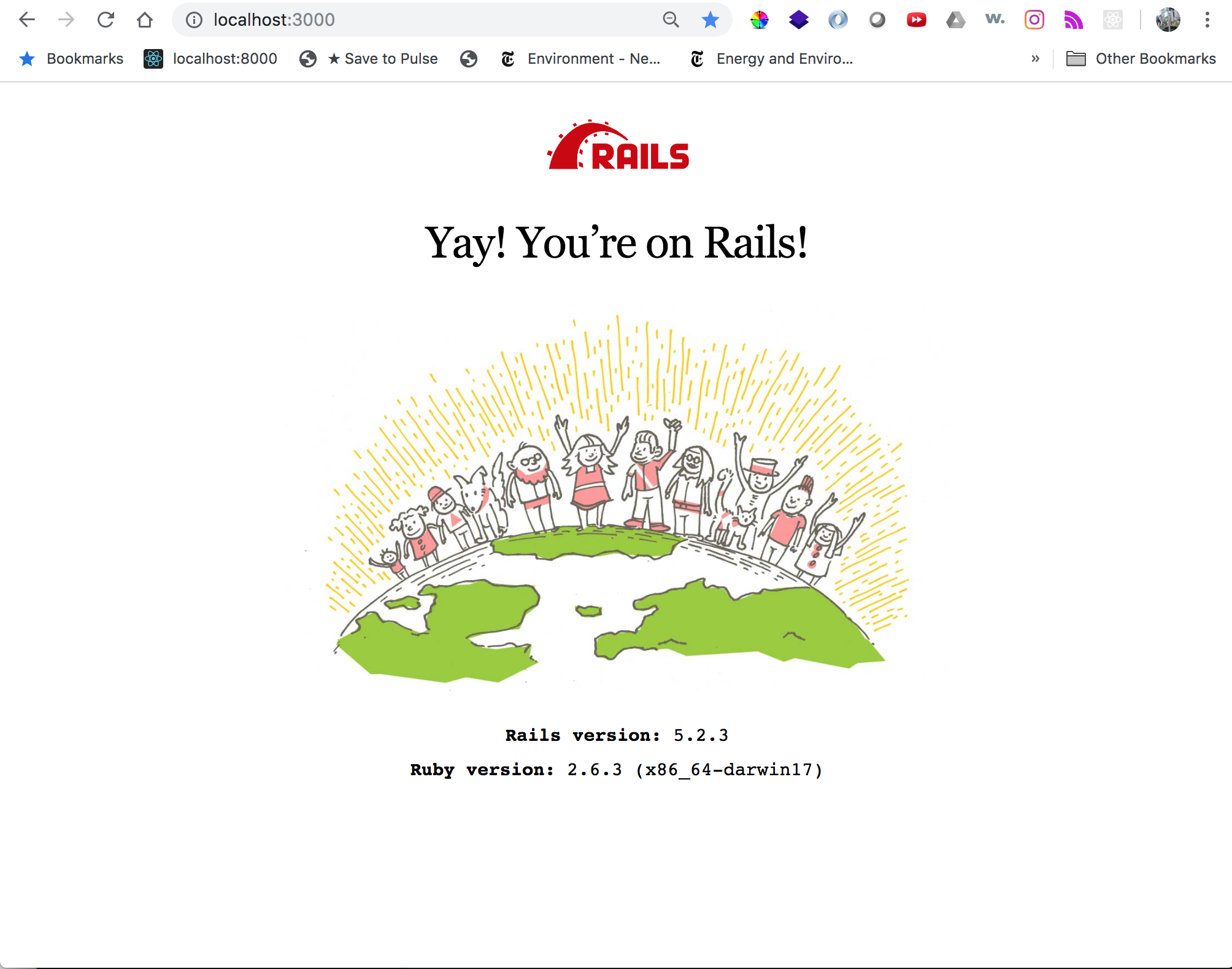 Hello Rails Screenshot