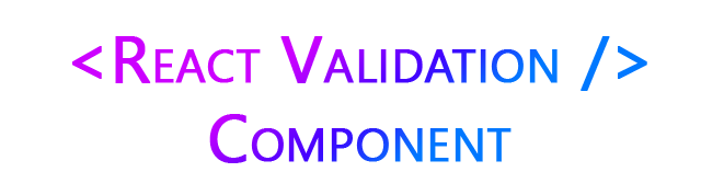 react validation component logo
