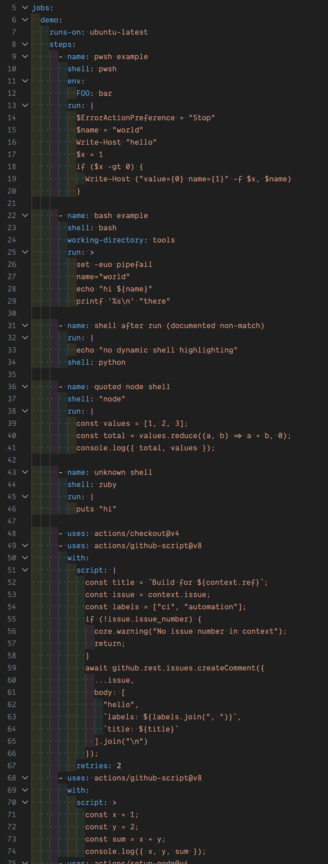 Before syntax highlighting