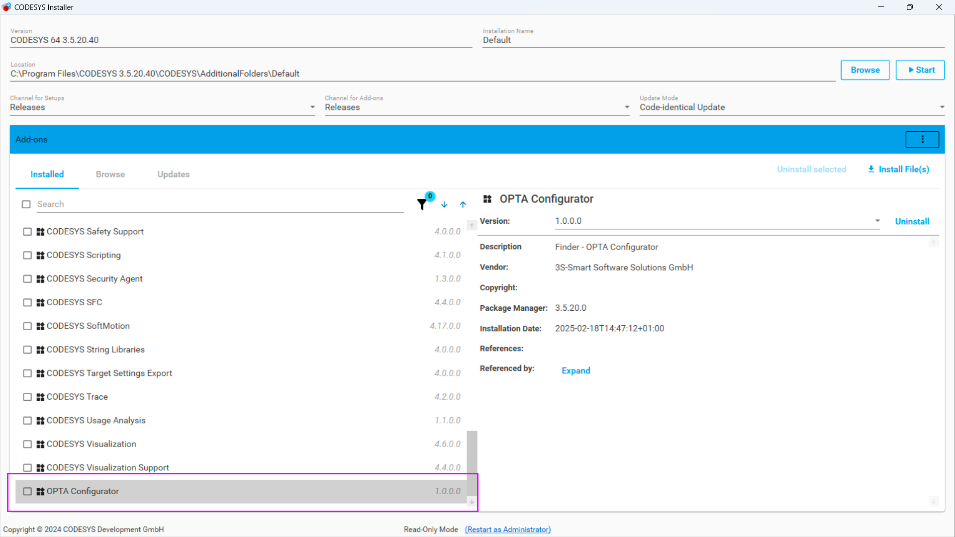 Lista dei plugin