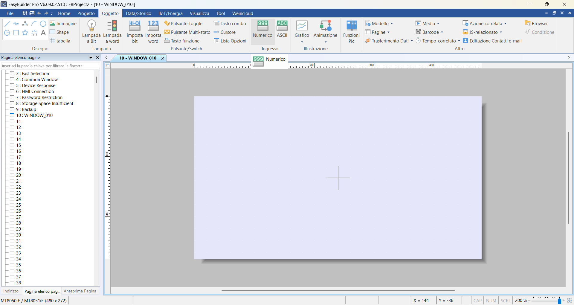 Weintek numeric component