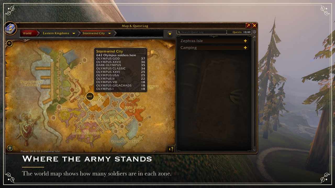 Where the army stands: soldiers per zone on the world map