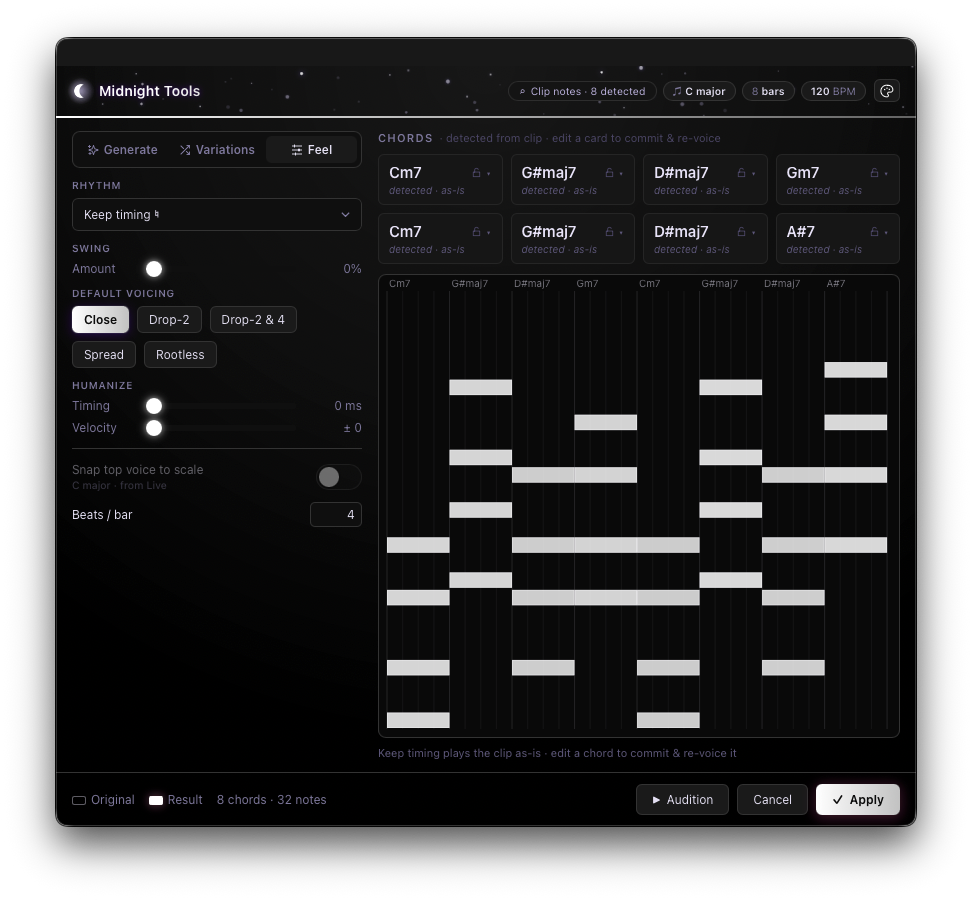 Midnight Tools - Noir Theme