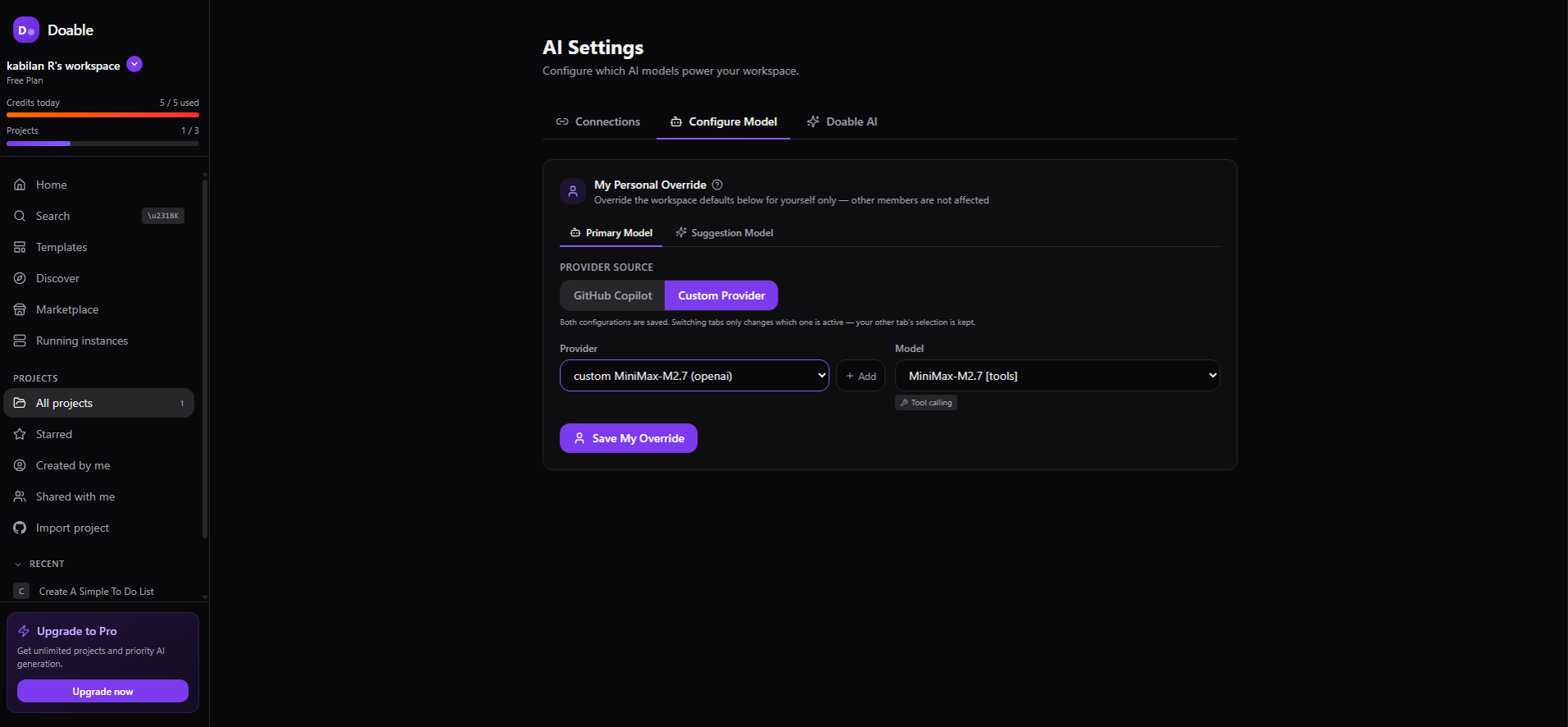 05 · AI provider setup