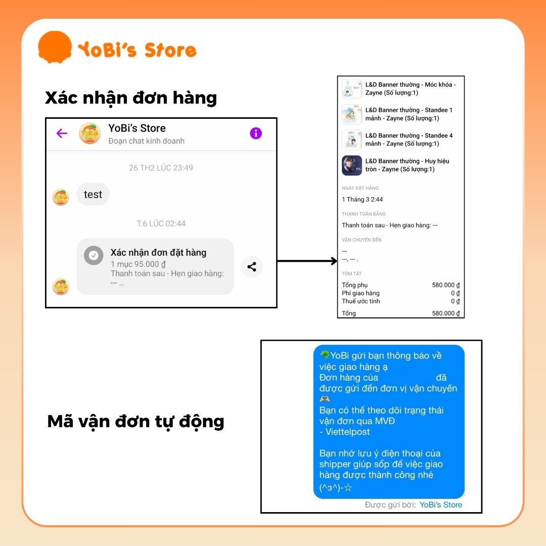 Xác nhận đơn hàng YoBi