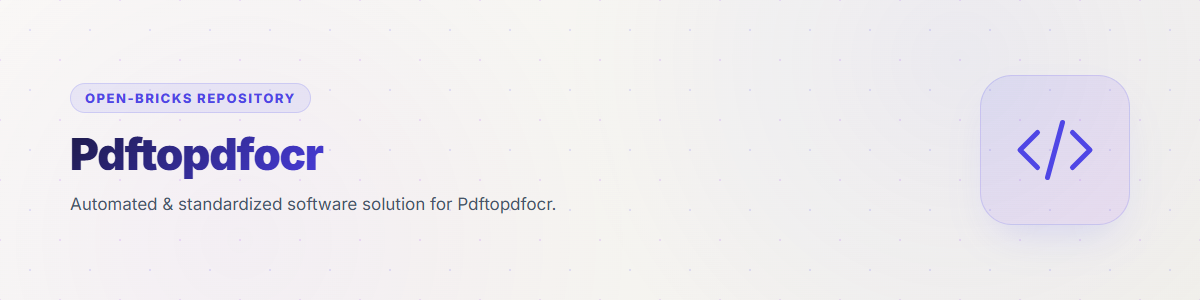 PDFtoPDFocr