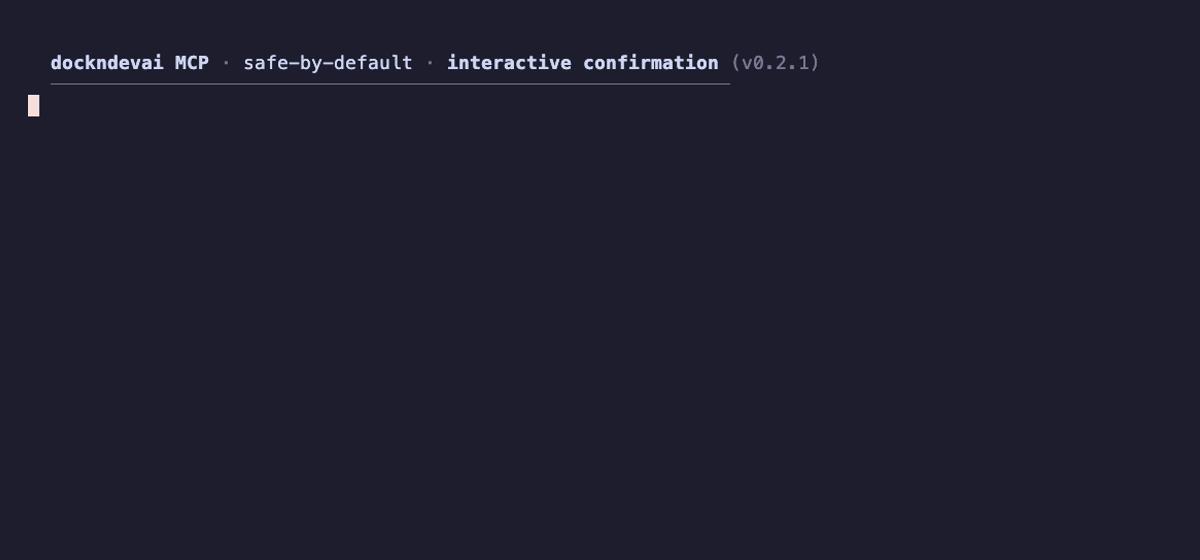 Interactive confirmation — the agent asks to delete a dashboard; the server pauses and asks the human via MCP elicitation. Declining leaves it untouched; approving proceeds.