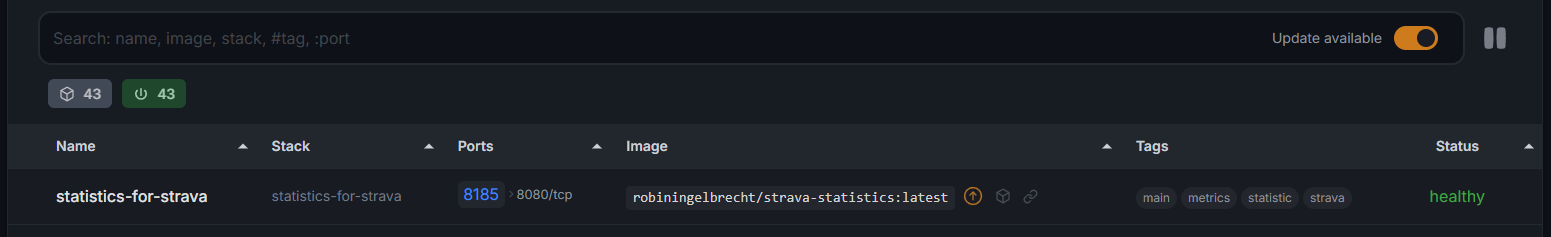 Dockpeek Updates available