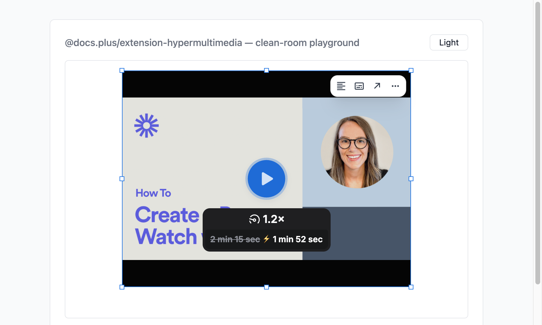Loom embed player