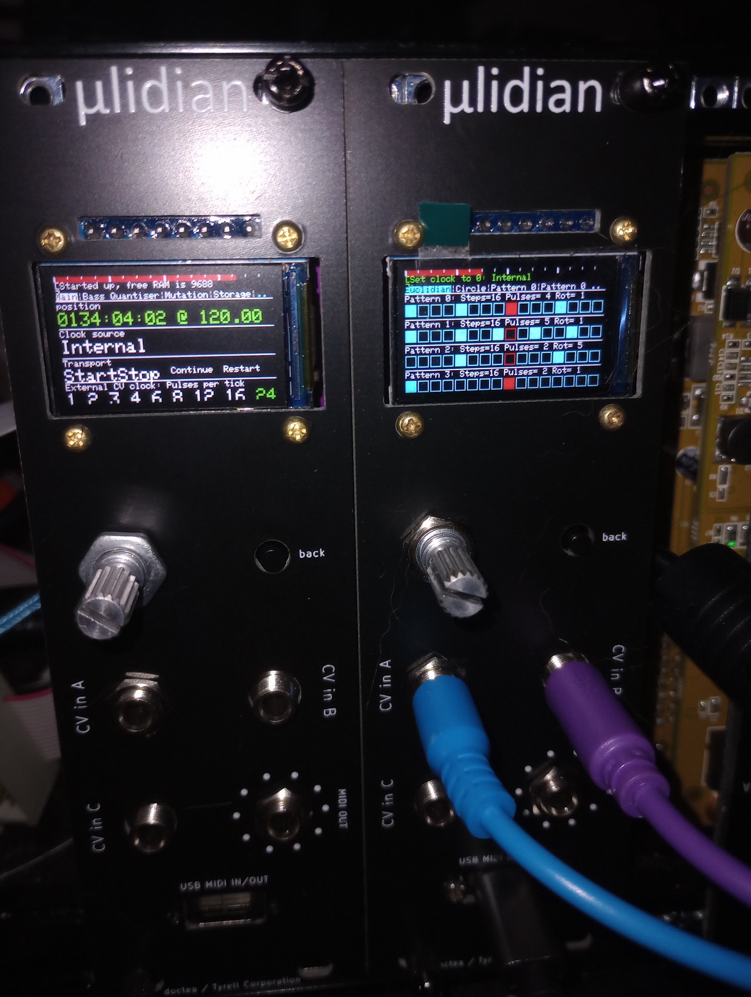 Prototype Eurorack modules