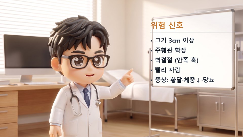 췌장 낭종 위험 신호