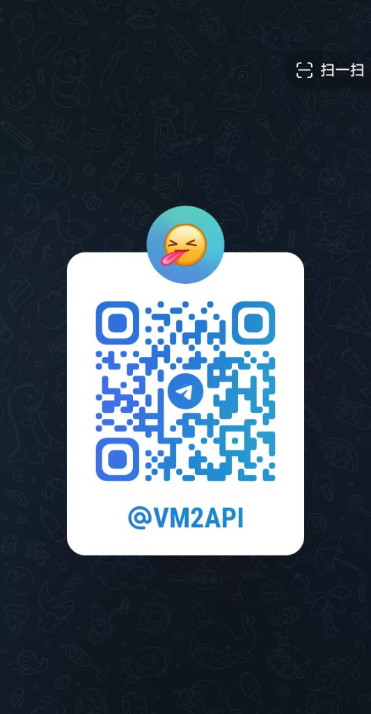 Telegram @VM2API