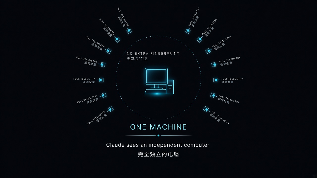全量遥测，独立电脑，无其余特征