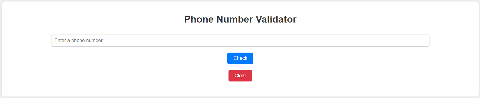 PhoneNumberValidatorApp