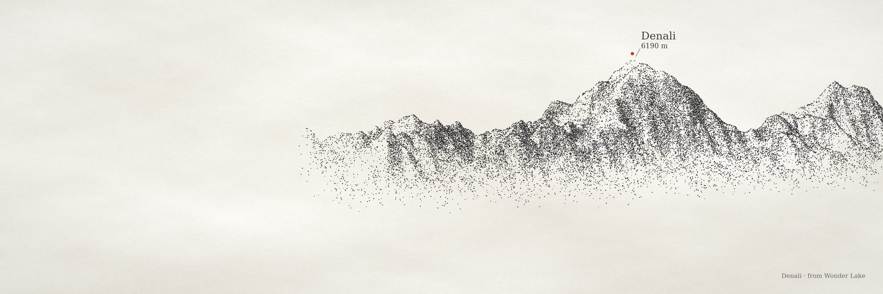 Denali in the stipple style