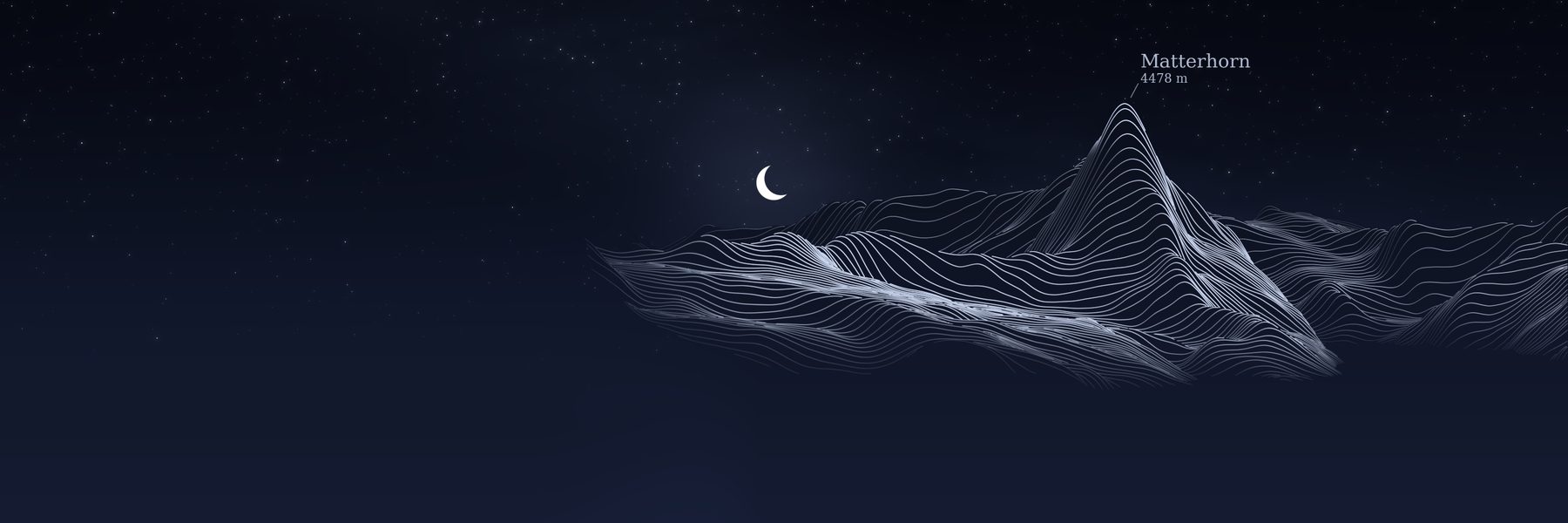 Matterhorn in the nocturne style