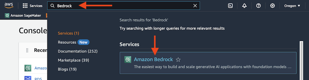 Bedrock search