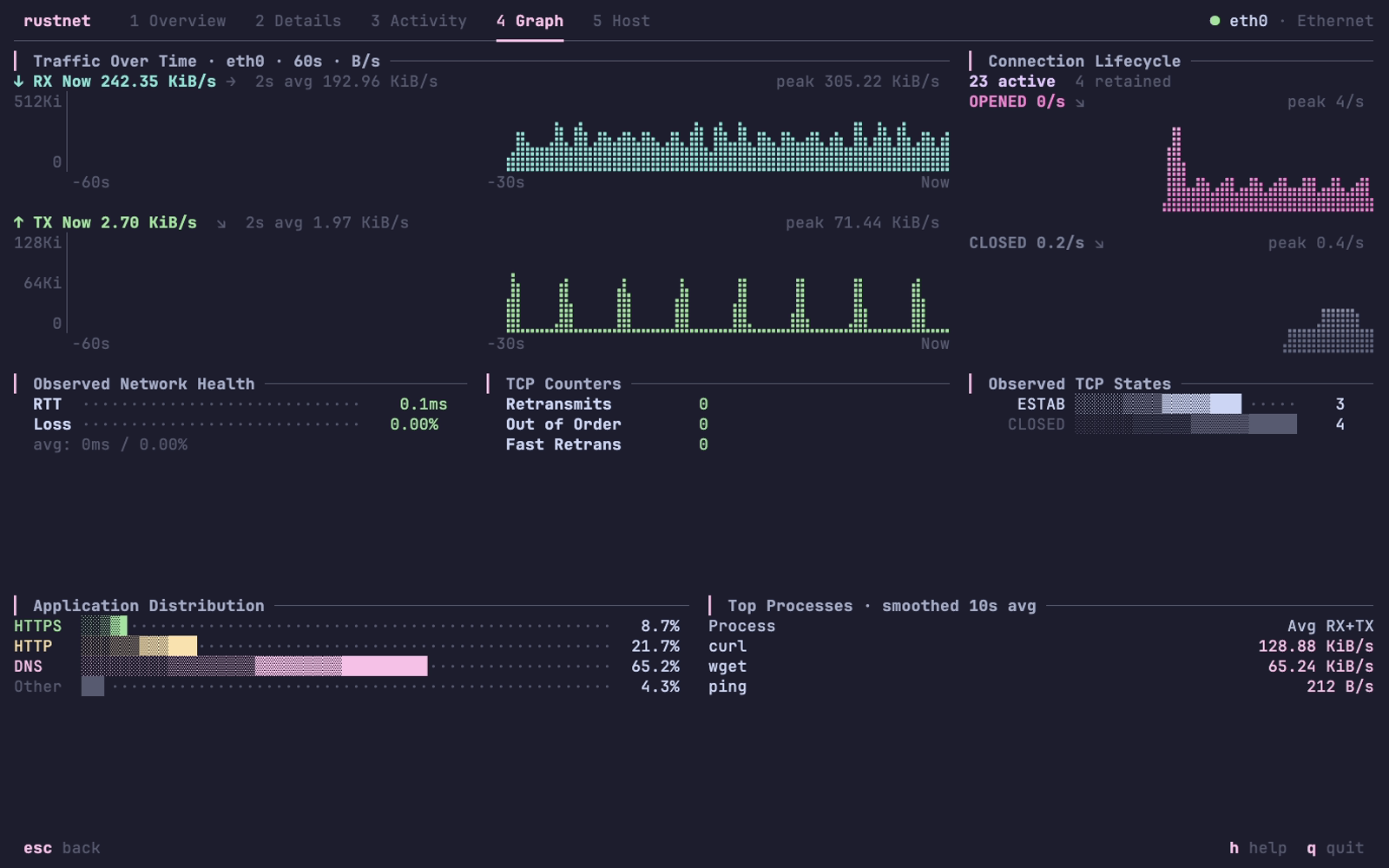 RustNet Graph