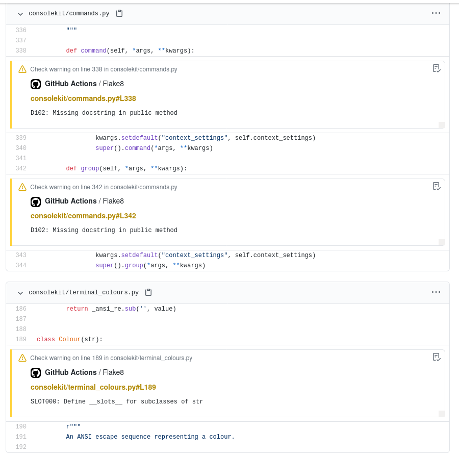 https://raw.githubusercontent.com/domdfcoding/flake8-github-actions/master/example_annotations.png