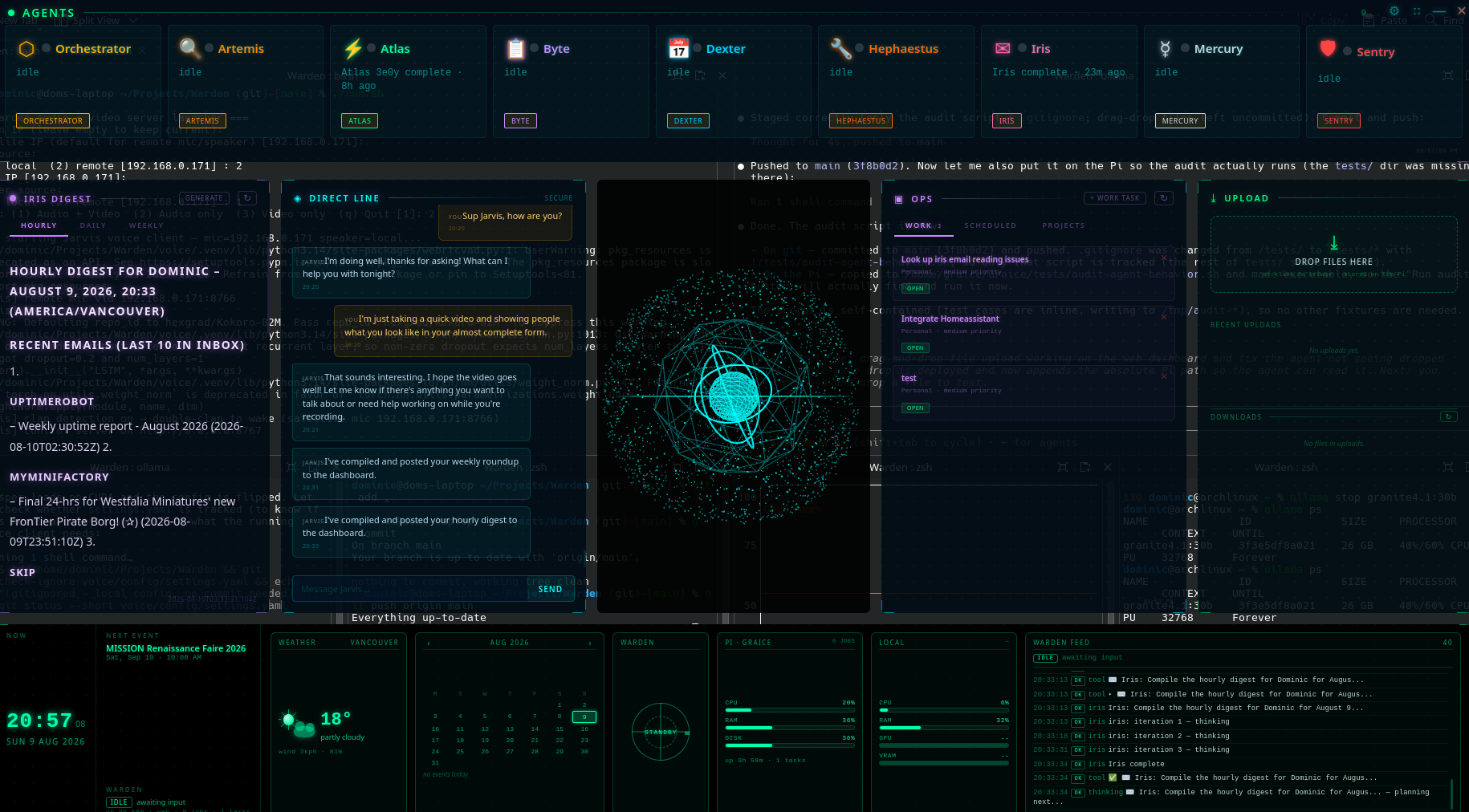 The Warden dashboard