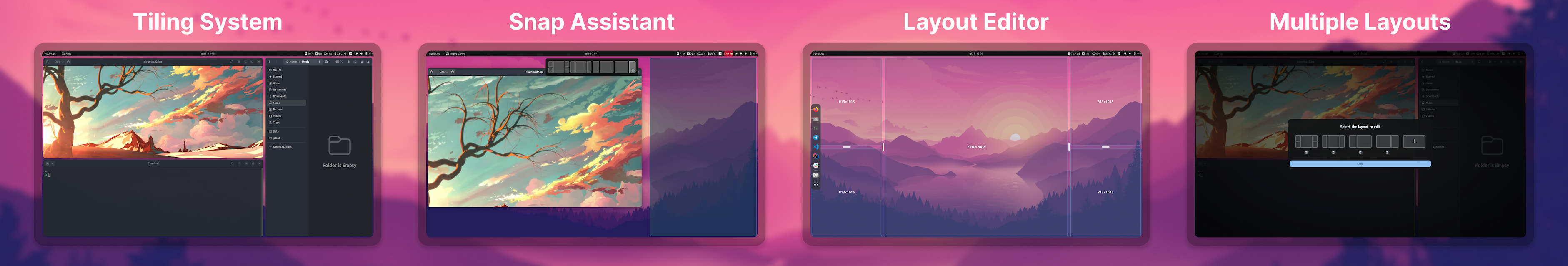 Tiling Shell screenshot 1