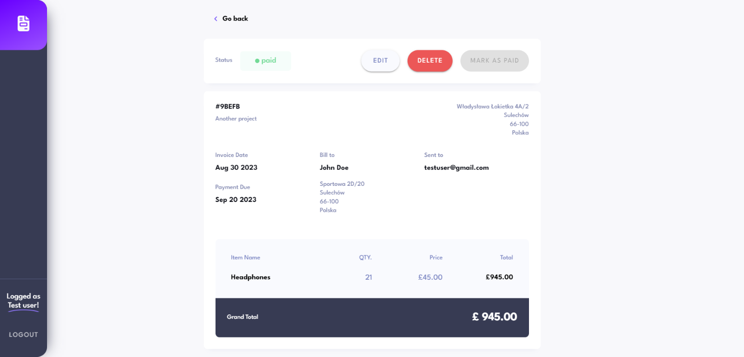 GitHub - dominiak92/invoice-app