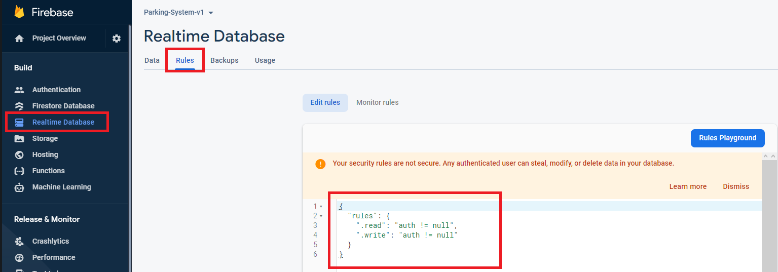 Firebase Realtime database