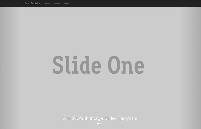 Full Page Background Slider Template for Twitter Bootstrap 3