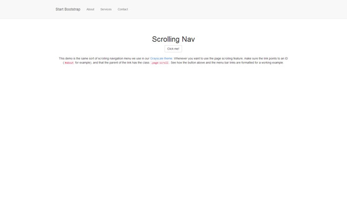 Free Bootstrap Responsive Scrolling Navbar Template