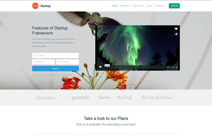 Free Bootstrap Theme Sample by Designmodo