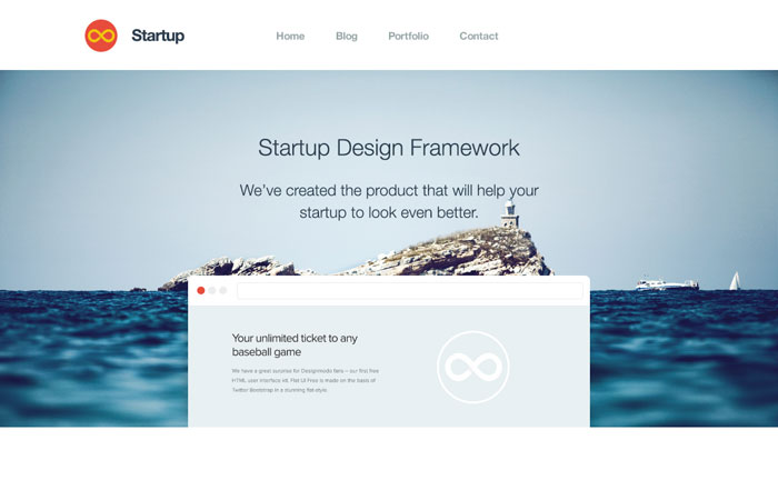 Startup Framework Bootstrap Template