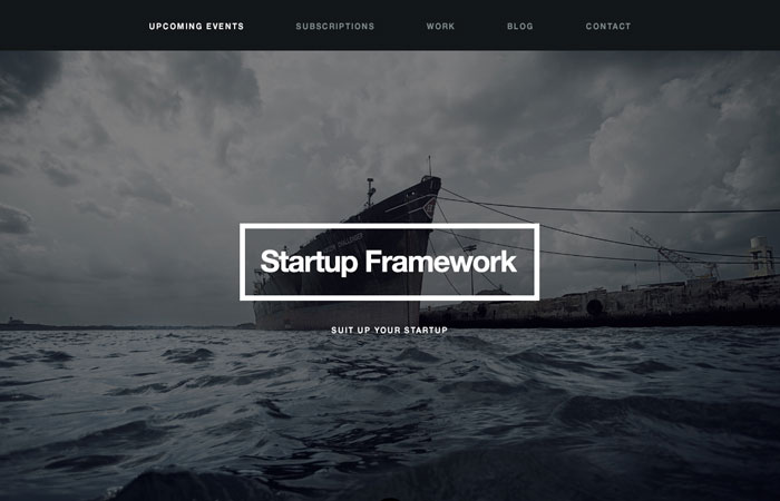 Startup Framework Bootstrap Template