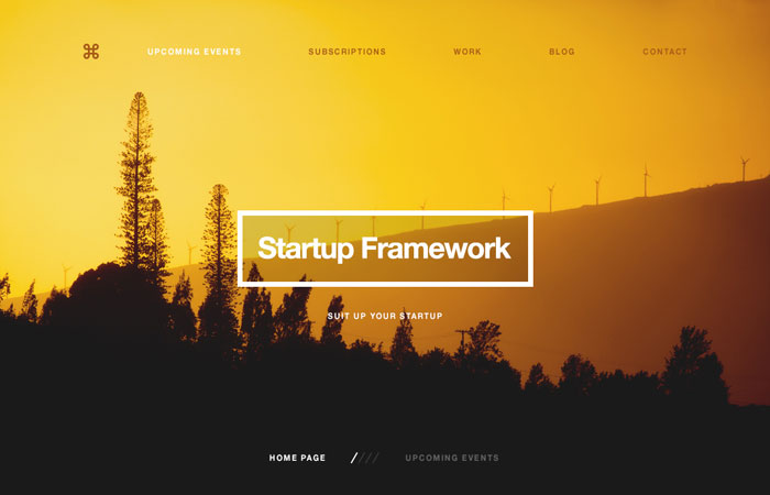 Startup Framework Bootstrap Template