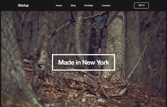 Startup Framework Bootstrap Template