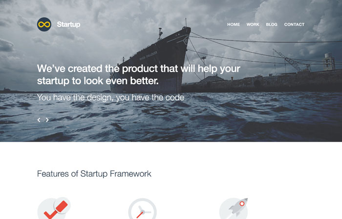 Startup Framework Bootstrap Template