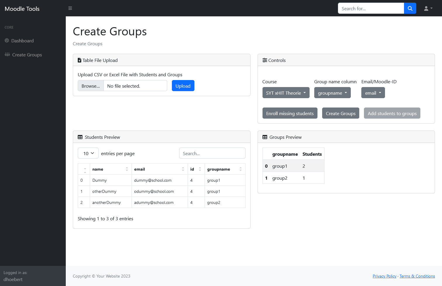 Create Groups