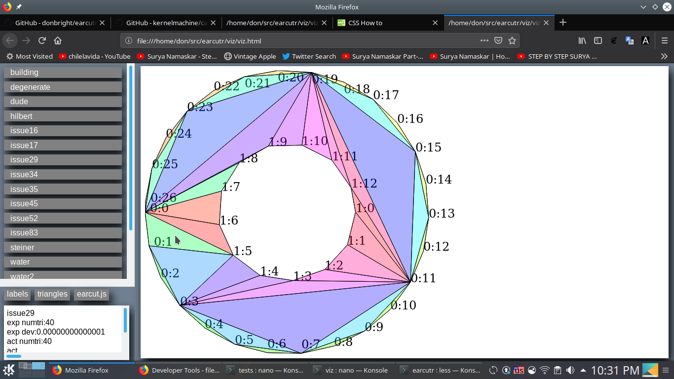 image showing an outline of a circle with a hole inside of it, with !triangles inside of it