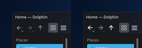 comparison of 2px navigation arrows vs 1px