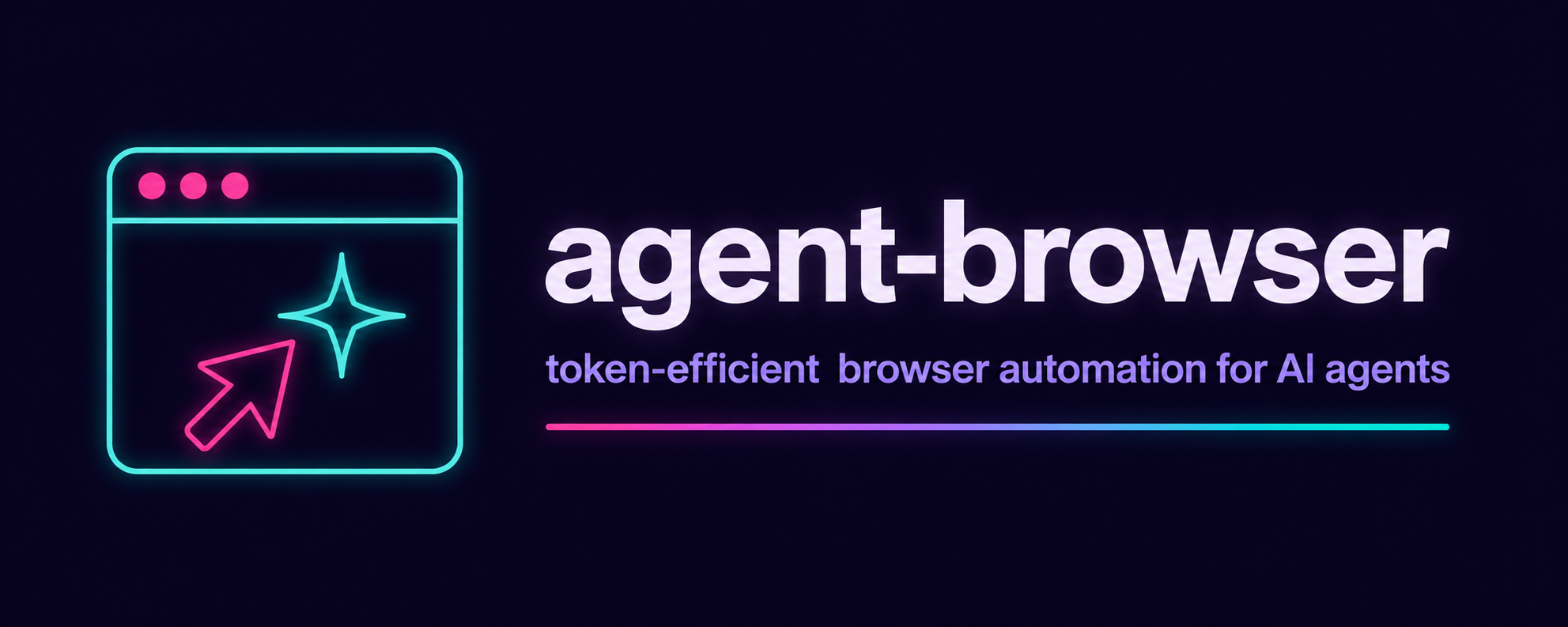 agent-browser: token-efficient browser automation for AI agents