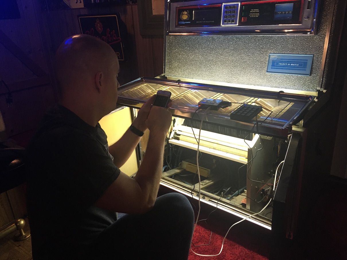 Working on the jukebox